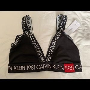CALVIN KLEIN 1981 Bold Unlined Bralette